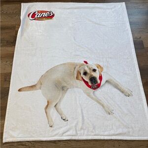 Raising Canes Labrador Dog throw Blanket